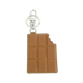 Louis Vuitton Monogram Accessory Bag Charm LV Chocolate Bar M01478 Key Ring