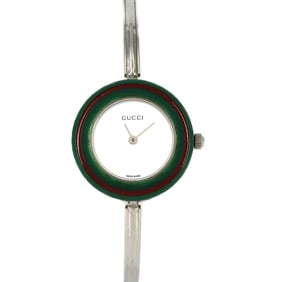 Gucci Change Ring, Size M, 11" (12.2L), Stainless Steel Quartz Watch