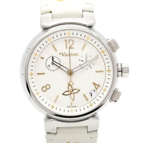 Louis Vuitton Tambour QA093Z Silver Dial Men's Watch