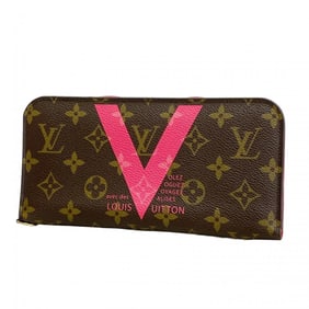 Louis Vuitton Monogram Portefeuille Ansolite Long Wallet with V Motif, M60934, Brown, Women's