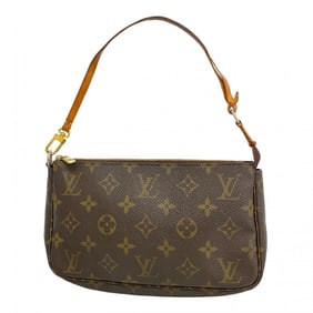 Louis Vuitton Monogram Pochette Accessoires Handbag M51980 Brown Women's