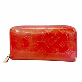 Louis Vuitton Vernis Zippy Wallet M9147F Framboise Women's Long