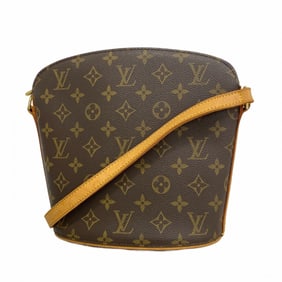 Louis Vuitton Monogram Drouot Shoulder Bag M51290 Brown Women's