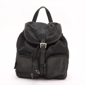 Prada Tessuto Nylon Triangle Logo Backpack B6742 for Women