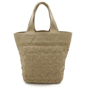 BOTTEGA VENETA Intrecciato Light Webbing Tote Bag, Large Shoulder Polypropylene, Beige, 667277