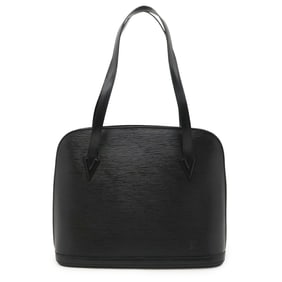 LOUIS VUITTON Epi Lussac Shoulder Bag/Tote Bag in Black Leather (M52282)