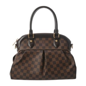 LOUIS VUITTON Damier Trevi PM Brown N51997 Boys' Canvas Handbag, Condition: AB, Pre-owned, Ginzo