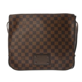 LOUIS VUITTON Damier Brooklyn MM Brown N51211 Men's/Women's Canvas Shoulder Bag, Condition: B,
