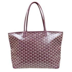 Pre-owned Goyard Artois MM Tote Bag in Purple Coated Canvas for Women