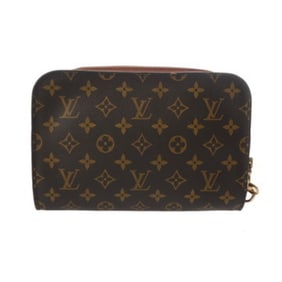 LOUIS VUITTON Louis Vuitton Monogram Orsay Brown M51790 Women's Canvas Second Bag, Condition: B,