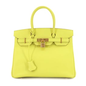 Hermes Hermès Birkin 30 Epsom Souffle Handbag with Gold Hardware, Stamped "P"