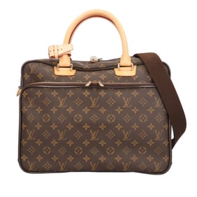 Pre-owned Louis Vuitton Ikar Monogram Shoulder Bag in Canvas M23252, Brown, Women's