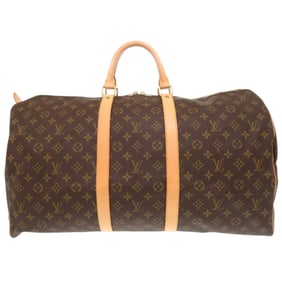 Excellent condition Louis Vuitton Keepall 55 Monogram M41424 Brown Boston Bag LV 1237LOUIS VUITTON