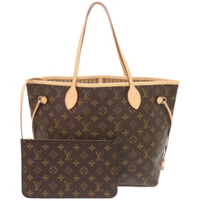 Unused Louis Vuitton Neverfull MM Monogram Rose Beige Tote Bag M46975 LV 0473LOUIS VUITTON