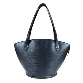 Pre-owned Louis Vuitton Saint-Jacques Shopping Epi Leather Shoulder Bag, M52262, Black, Women's.