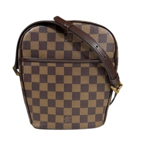 Pre-owned Louis Vuitton Ipanema PM Damier Shoulder Bag in Brown Canvas N51294 for Women.