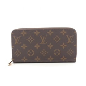 Louis Vuitton Zippy Wallet, Round Long Coated Canvas, Monogram, Men's/Women's, Brown, M42616