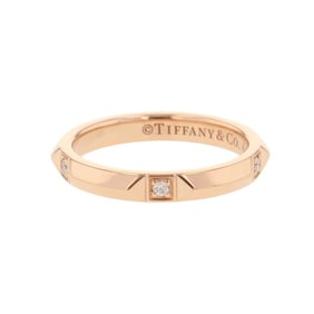 Tiffany True Band Ring, 5 diamonds totaling 0.05ct, 18K pink gold, size approximately 8, 67134214