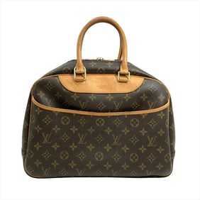 Louis Vuitton Deauville Handbag Monogram Canvas M47270 Brown MB0072