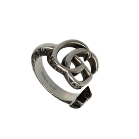 Gucci Double G Key Motif Ring, SV925, 5.0g, Silver, #9, Women's