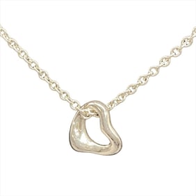 Tiffany & Co. Heart Mini Necklace, 1.6g, SV925 Silver, Elsa Peretti, Women's