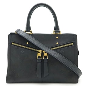 LOUIS VUITTON Monogram Empreinte Three PM Handbag/Shoulder Bag in Noir Black (M54196)