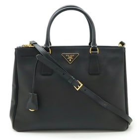 PRADA SAFFIANO LUX Saffiano Handbag/Shoulder Bag in Black Leather (NERO) BN2274
