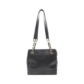 CHANEL Triple Coco Mark Tote Bag in Calfskin Leather (Cowhide) for Women, Black