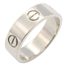 Cartier Love Ring, 18K White Gold, for Men and Women, Silver