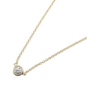 Tiffany & Co. By the Yard Necklace, 18K Yellow Gold with Diamonds, Women's, and Clear