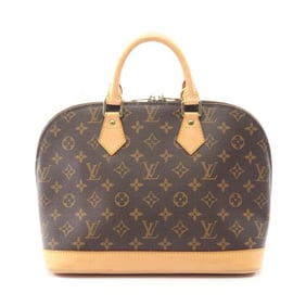 Louis Vuitton Alma PM Handbag, Coated Canvas and Leather, Monogram, Women's, Brown, M51130