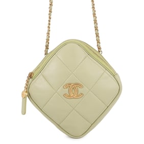 CHANEL Chain Shoulder Bag with Coco Mark and Matelasse Lambskin AS2201