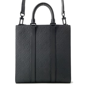 Louis Vuitton Monogram Taurillon Sac Plat Cross Handbag M59960 LOUIS VUITTON 2-way Black