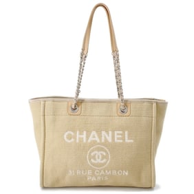 CHANEL Deauville Line Medium Tote Bag Canvas A67001