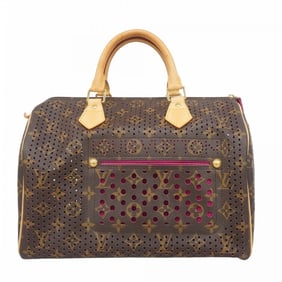 Louis Vuitton Monogram Perforated Speedy 30 Handbag M95180 Fuchsia Women's P1945916