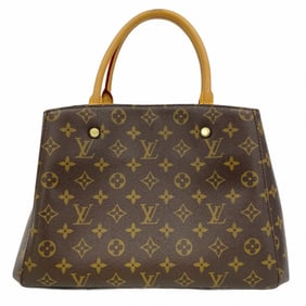 Louis Vuitton Monogram Montaigne MM Handbag M41056 Brown Women's P1925930