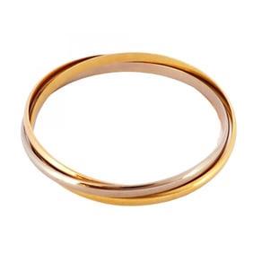 Cartier Trinity Bangle in 18K Yellow Gold, 18KWG White and 18KPG Pink Gold for Women (P1880681)