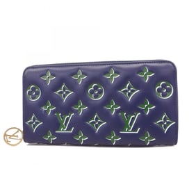 Louis Vuitton Monogram Zippy Wallet M82642 Blue/Green Women's