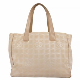 Chanel New Travel Nylon Tote Bag, Beige, Women's