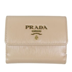 PRADA Vitello Move Wallet Saffiano Compact Bifold Wallet, Wallet/Coin Case, Business Card Pink,