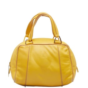 LOEWE Anagram Mini Handbag in Yellow Leather for Women
