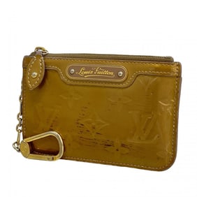 Louis Vuitton Vernis Pochette Cle NM M91763 Wallet/Coin Case, Beige Poodle, Women's