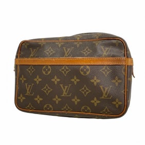 Louis Vuitton Monogram Compiègne 23 Clutch Bag M51847 Brown Men's