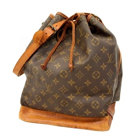 Louis Vuitton Monogram Noe Shoulder Bag M42224 Brown Women's