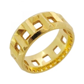 Tiffany T True ring in 18KYG yellow gold, size 14 for women