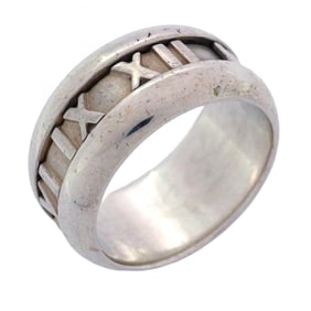 Tiffany Atlas Ring, Silver 925, Size 10, Women's