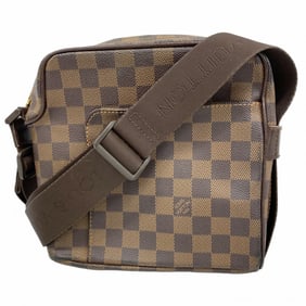 Louis Vuitton Damier Olaf PM Shoulder Bag N41442 Ebene for Women