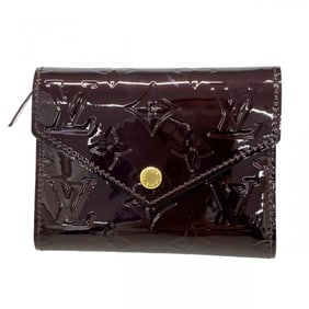 Louis Vuitton Vernis Portefeuille Victorine Tri-fold Wallet M62427 Amaranth Women's