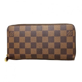 Louis Vuitton Damier Zippy Wallet N41661 Ebene Long for Men and Women
