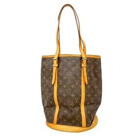 Louis Vuitton Monogram Bucket GM Tote Bag M42236 Brown Women's